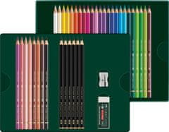 Faber-Castell Pastelky Polychromos & tužky Pitt Matt set 40x