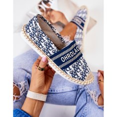 Klasické espadrilky Blue velikost 38