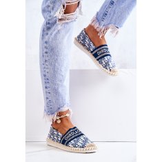 Klasické espadrilky Blue velikost 38