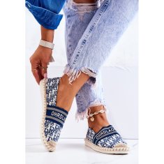 Klasické espadrilky Blue velikost 38