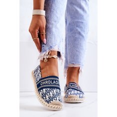 Klasické espadrilky Blue velikost 38