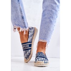 Klasické espadrilky Blue velikost 38