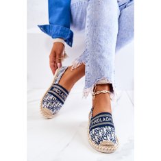 Klasické espadrilky Blue velikost 38