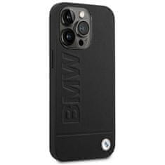 Bmw BMHCP14LSLLBK hard silikonové pouzdro iPhone 14 PRO 6.1" black Leather Stamp