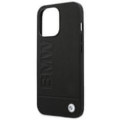 Bmw BMHCP14LSLLBK hard silikonové pouzdro iPhone 14 PRO 6.1" black Leather Stamp