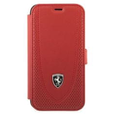 Ferrari FERRARI FEOGOFLBKP12SRE IPHONE 12 MINI 5,4" ČERVENÁ/ČERVENÁ KNIHA OFF TRACK PERFOROVANÁ