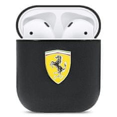 Ferrari FERRARI FESA2LEBK AIRPODS 1/2 KRYT BLACK/BLACK ON TRACK LEATHER