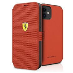 Ferrari FERRARI FESPEFLBKP12SRE IPHONE 12 MINI 5,4" ČERVENÁ/ČERVENÁ KNIHA ON TRACK PERFOROVANÁ