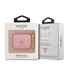 Guess GUESS GUA3UCG4GP KRYT AIRPODS 3 RŮŽOVÝ/RŮŽOVÝ GLITTER COLLECTION