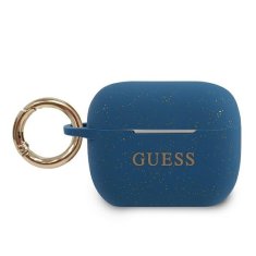 Guess GUESS GUACAPSILGLBL KRYT AIRPODS PRO MODRO/MODRÝ SILIKONOVÝ TŘPYTIVÝ