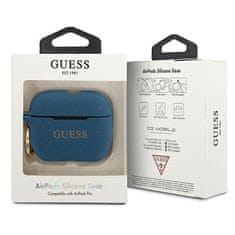 Guess GUESS GUACAPSILGLBL KRYT AIRPODS PRO MODRO/MODRÝ SILIKONOVÝ TŘPYTIVÝ