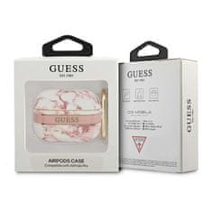 Guess GUESS GUAPHCHMAP KRYT AIRPODS PRO RŮŽOVÝ/RŮŽOVÝ MARBLE STRAP COLLECTION