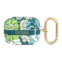 Guess GUESS GUAPHHFLN AIRPODS PRO KRYT ZELENÝ/ZELENÝ FLOWER STRAP COLLECTION