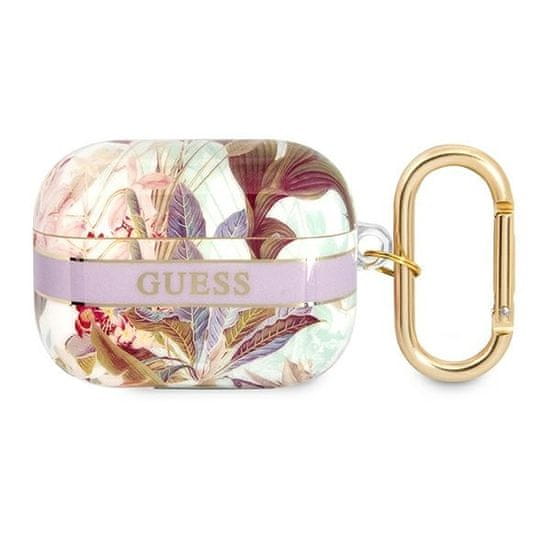 Guess GUESS GUAPHHFLU AIRPODS PRO KRYT FIALOVÝ/FIALOVÝ FLOWER STRAP COLLECTION