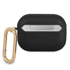 Guess GUESS GUAPSASMK AIRPODS PRO KRYT BLACK/BLACK SAFFIANO SCRIPT METAL COLLECTION