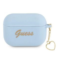 Guess GUESS GUAPLSCHSB AIRPODS PRO KRYT BLUE/BLUE SILIKONOVÉ CHARM HEART COLLECTION