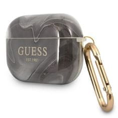 Guess GUESS GUAPUNMK AIRPODS PRO KRYT BLACK/BLACK MARBLE COLLECTION