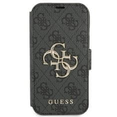 Guess GUESS GUBKP13X4GMGGR IPHONE 13 PRO MAX 6,7" ŠEDÁ/ŠEDÁ KNIHA 4G VELKÉ KOVOVÉ LOGO