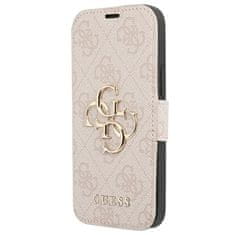 Guess GUESS GUBKP13X4GMGPI IPHONE 13 PRO MAX 6,7" RŮŽOVÁ/RŮŽOVÁ KNIHA 4G BIG METAL LOGO