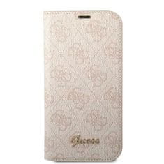 Guess GUESS GUBKP14LHG4SHP IPHONE 14 PRO 6,1" RŮŽOVÁ/RŮŽOVÁ KNIHA 4G VINTAGE GOLD LOGO