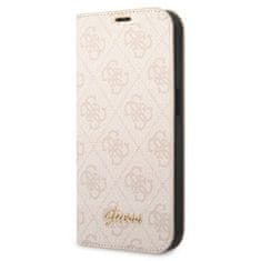 Guess GUESS GUBKP14SHG4SHP IPHONE 14 / 15 / 13 6,1" RŮŽOVÁ/RŮŽOVÁ KNIHA 4G VINTAGE GOLD LOGO