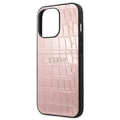 Guess GUESS GUHCP13LPCRBPI IPHONE 13 PRO / 13 6,1" RŮŽOVÁ/RŮŽOVÁ KOLEKCE CROCO STRAP