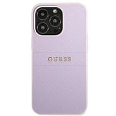 Guess GUESS GUHCP13LPSASBPU IPHONE 13 PRO / 13 6,1" FIALOVÁ/FIALOVÁ SAFFIANO HOT STAMP & METAL LOGO