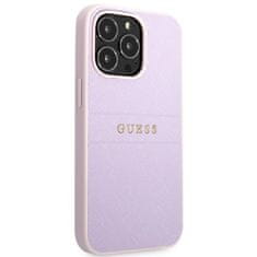 Guess GUESS GUHCP13LPSASBPU IPHONE 13 PRO / 13 6,1" FIALOVÁ/FIALOVÁ SAFFIANO HOT STAMP & METAL LOGO