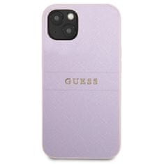 Guess GUESS GUHCP13SPSASBPU IPHONE 13 MINI 5,4" FIALOVÁ/FIALOVÁ SAFFIANO HOT STAMP & METAL LOGO