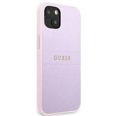 Guess GUESS GUHCP13SPSASBPU IPHONE 13 MINI 5,4" FIALOVÁ/FIALOVÁ SAFFIANO HOT STAMP & METAL LOGO