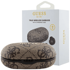 Guess BLUETOOTH SLUCHÁTKA TWS GUESS 4G METAL S DOKOVACÍ STANICÍ ENC - HNĚDÁ