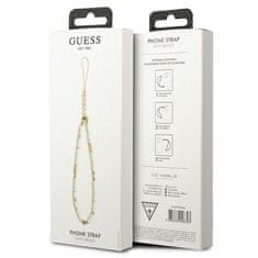 Guess GUESS PŘÍVĚSEK GUSTPEARW PHONE STRAP WHITE/WHITE HEISHI BEADS