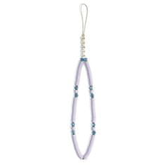 Guess GUESS ZAWIESZKA GUSTPEARU PHONE STRAP LILAK/LILAC HEISHI BEADS