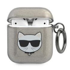 Karl Lagerfeld KARL LAGERFELD KLA2UCHGK AIRPODS 1/2 KRYT ČERNO/ČERNÝ GLITTER CHOUPETTE