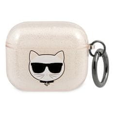 Karl Lagerfeld KARL LAGERFELD KLA3UCHGD KRYT AIRPODS 3 ZLATO/ZLATÝ GLITTER CHOUPETTE