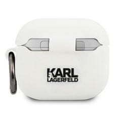 Karl Lagerfeld KARL LAGERFELD KLACA3SILCHWH KRYT AIRPODS 3 BÍLÁ/BÍLÁ SILIKONOVÁ CHUPETTE