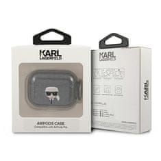 Karl Lagerfeld KARL LAGERFELD KRYT KLAPUKHGK AIRPODS PRO ČERNO/ČERNÝ GLITTER KARL`S HEAD