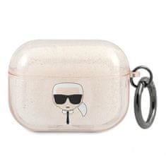 Karl Lagerfeld KARL LAGERFELD KRYT KLAPUKHGD AIRPODS PRO ZLATO/ZLATÝ GLITTER KARL`S HEAD