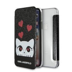 Karl Lagerfeld KARL LAGERFELD KLFLBKPXVDCBK IPHONE X/XS ČERNÁ KNIHA VALENTINE