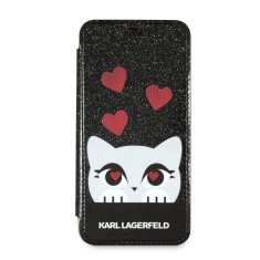 Karl Lagerfeld KARL LAGERFELD KLFLBKPXVDCBK IPHONE X/XS ČERNÁ KNIHA VALENTINE