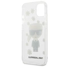 Karl Lagerfeld KARL LAGERFELD KLHCP13SHFLT IPHONE 13 MINI 5,4" PRŮHLEDNÁ KVĚTINA IKONIK KARL