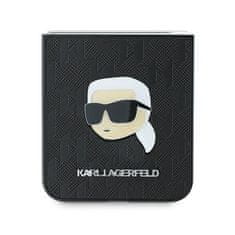 UNBRANDED KARL LAGERFELD KLHCZF6PGKSKIHK Z FLIP6 F741BLACK/BLACK SAFFIANO MONOGRAM