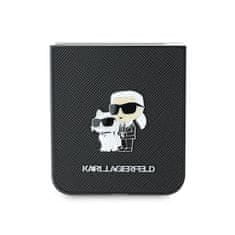 UNBRANDED KARL LAGERFELD KLHCZF6SAPKCNPK Z FLIP6 F741BLACK/BLACK SAFFIANO METAL PIN