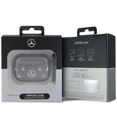 Mercedes-Benz KRYT MERCEDES MEAP8DPMGS AIRPODS PRO ČERNO/ČERNÝ LARGE STAR PATTERN