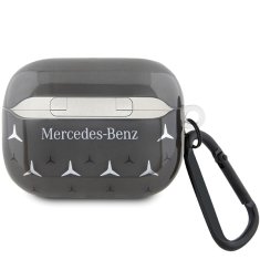 Mercedes-Benz KRYT MERCEDES MEAP28DPMGS AIRPODS PRO 2 (2022/2023) ČERNO/ČERNÝ S VELKÝM VZOREM HVĚZDY