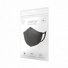 UNBRANDED AIRPOP POCKET MASK NV OCHRANNÁ MASKA, 4 KS ČERNÁ/ČERNÁ