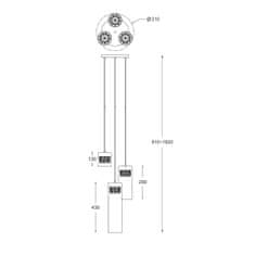 ZUMALINE ZUMALINE Závěsné svítidlo GEM P0389-03D-F4AC