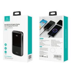 USAMS USAMS POWERBANK PB58 10000MAH 22,5W QC3.0+PD FAST CHARGE ČERNÁ/ČERNÁ 10KCD16101 (US-CD161)