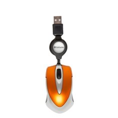 Verbatim OPTICKÁ MYŠ VERBATIM GO MINI USB-A 1000 DPI ORANŽOVÁ/ORANŽOVÁ 49023