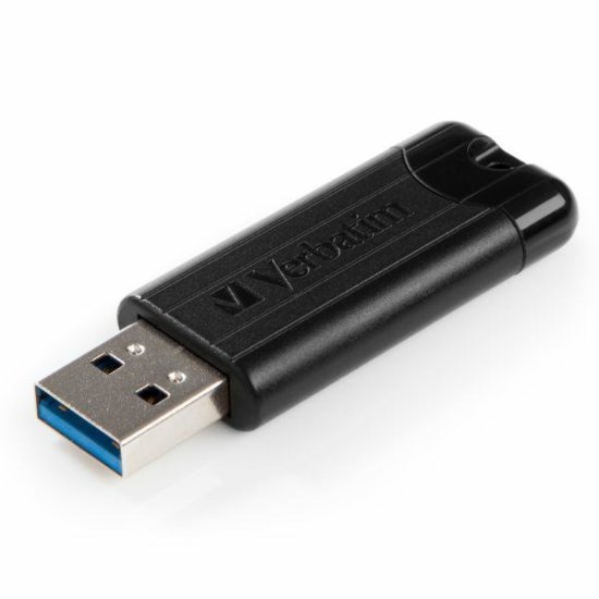 Verbatim VERBATIM PENDRIVE 32GB USB-A 3.2 PINSTRIPE ČERNÁ/ČERNÁ 49317